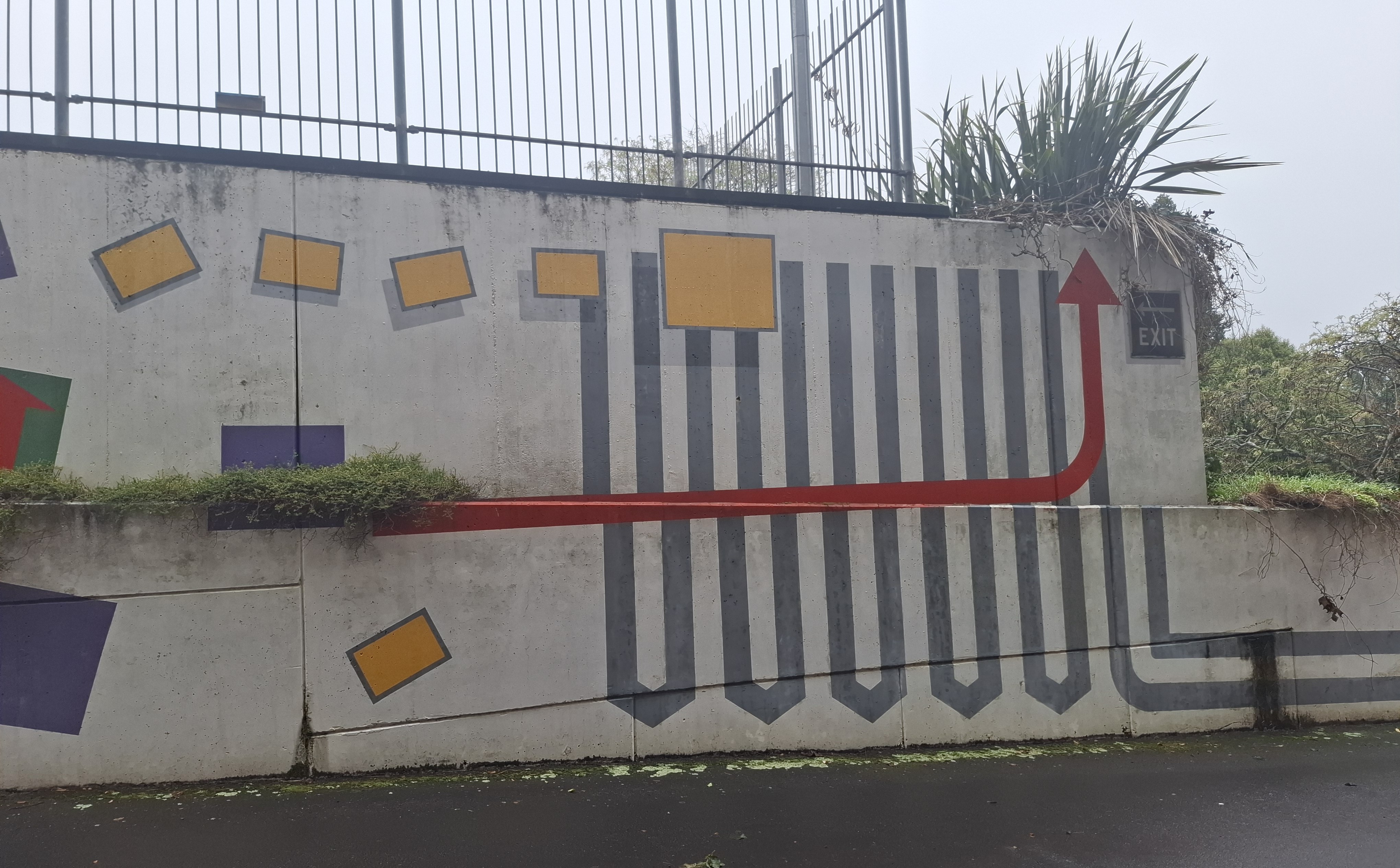 New Plymouth District Council carpark mural (2025). Chanelle Carrick. Heritage Sites and Features image collection. (1)