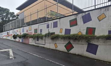 New Plymouth District Council carpark mural (2025). Chanelle Carrick. Heritage Sites and Features image collection.